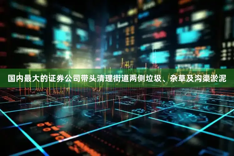 国内最大的证券公司带头清理街道两侧垃圾、杂草及沟渠淤泥